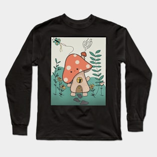 adorable mushroom house l knew l wanted participate in Long Sleeve T-Shirt